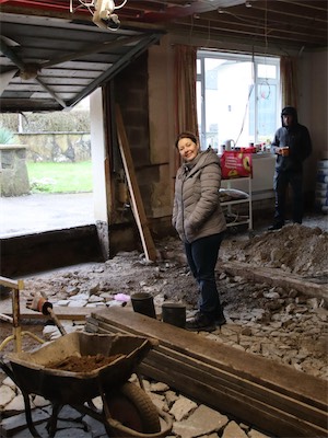 Jo Buckerfield on site