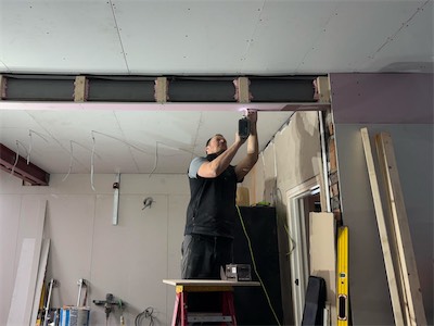 Securing a steel beam