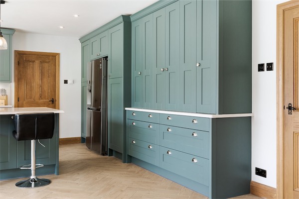 Shaker kitchen in The Vale of Glamorgan